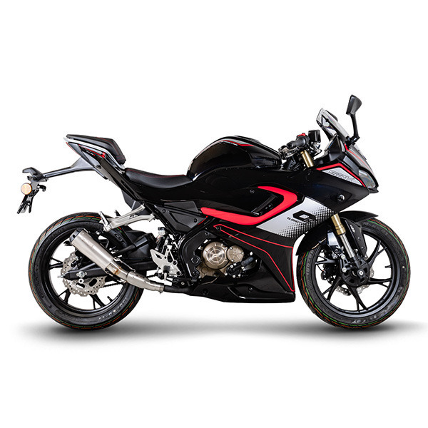 Scorpion Exhaust QJ Motor SRK 125 R & S, Euro 5+, 2025-Current, Titanium Red Power